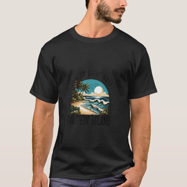 Camiseta Amor en cada ola - Isla Dauphin (Anverso)