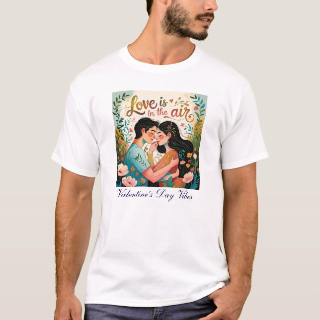 Camiseta Amor en el aire - Vibes de San Valentín (Anverso)