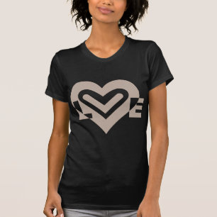Camiseta Amor en gris