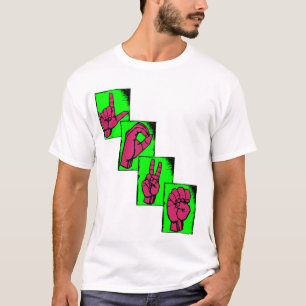 Camiseta AMOR en lenguaje de signos