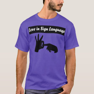 Camiseta amor en lenguaje de signos 4