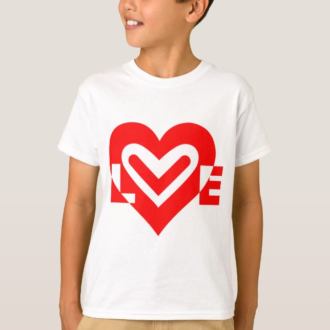 Camiseta Amor en rojo (Anverso)
