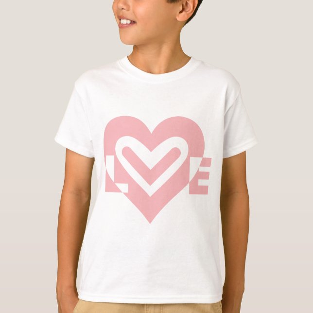 Camiseta Amor en rosa (Anverso)