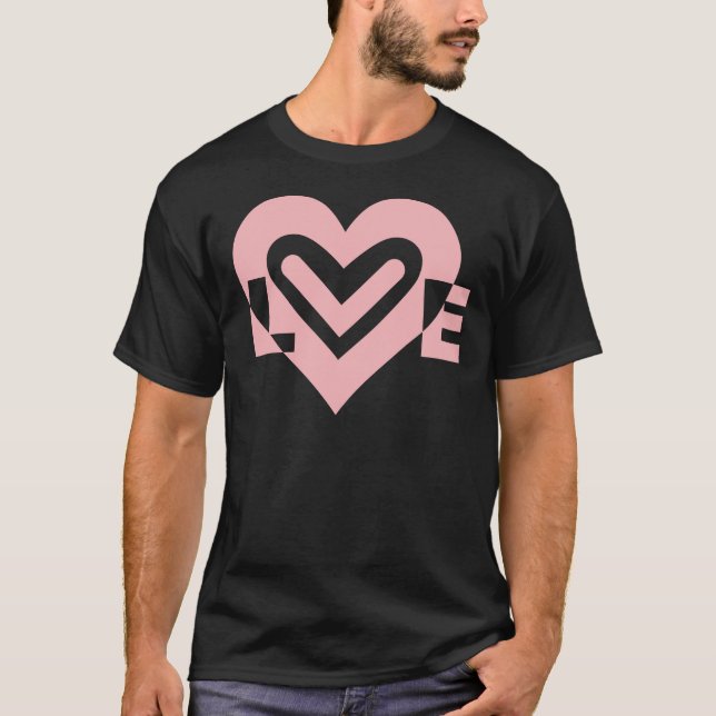 Camiseta Amor en rosa (Anverso)