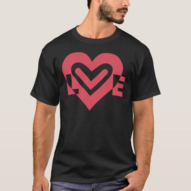 Camiseta Amor en rosa cereza (Anverso)