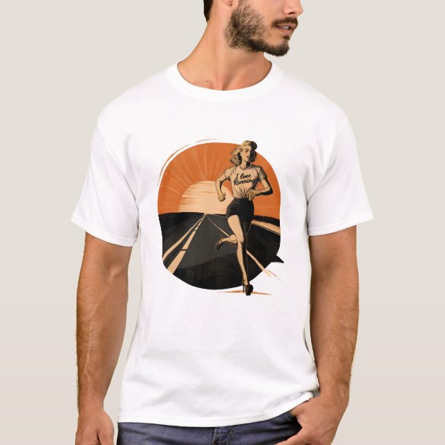 Camiseta Amor energético: Corriendo (Anverso)