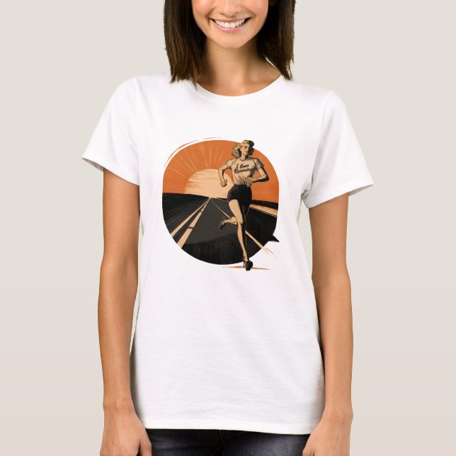 Camiseta Amor energético: Corriendo (Anverso)