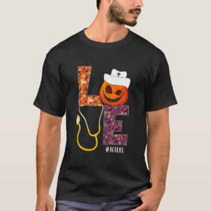 Camiseta Amor Enfermera de UCI Vida Enfermera Disfraz de Ca