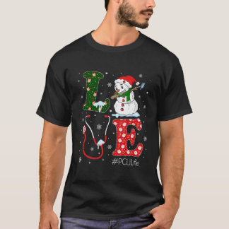 Camiseta Amor Enfermera Enfermería Vida Navidades Santa Rei