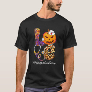 Camiseta Amor Enfermera Ortopédica Calabaza Estetoscopio Ha