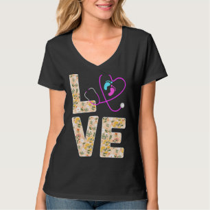 Camiseta Amor Enfermería De Icu Pediátrica Graduada De Enfe