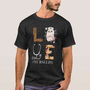 Camiseta Amor Enfermería Fantasma Hastag Enfermera Vida Hal
