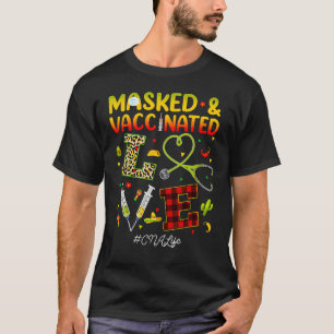 Camiseta Amor Enmascarado Y Vacunado Cna Enfermería Vida Ci