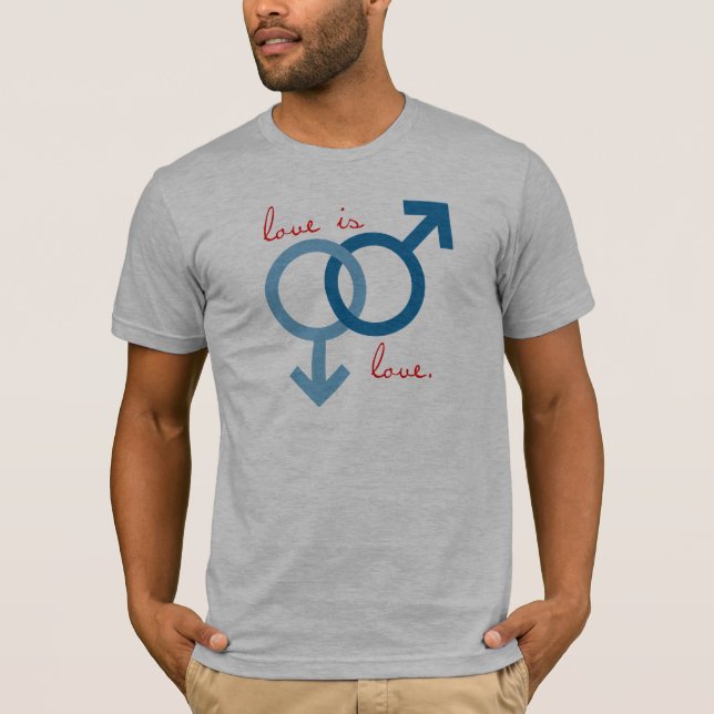 Camiseta Amor entre personas del mismo sexo (hombre) (Anverso)