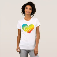 AMOR ES AMOR LBGT arco iris corazón letras blancas