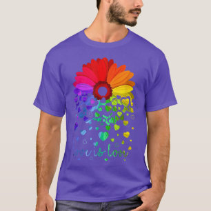 Camiseta Amor Es Amor Lgbt Amo Arcoiris Daisy Lesbiana Gay 