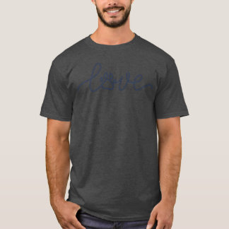 Camiseta amor escrito con perro perro perro perro amante ch