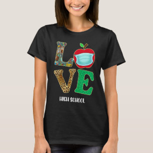 Camiseta Amor Escuela Secundaria Virtual E aprendizaje Prof