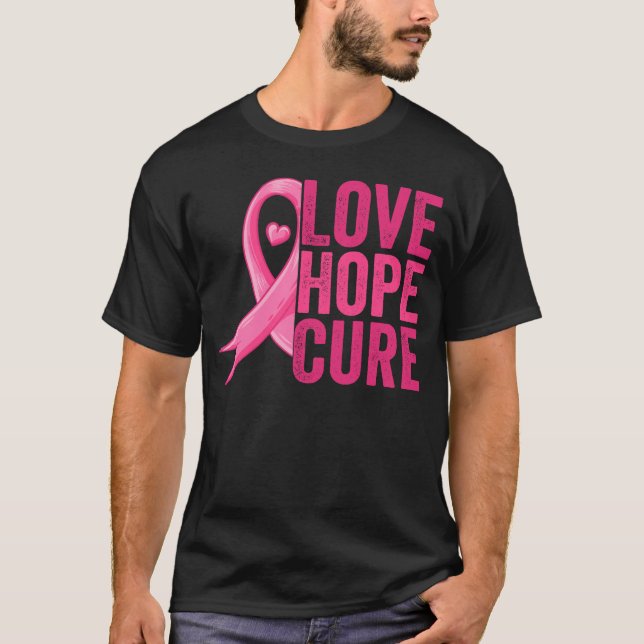 Camiseta Amor Esperanza Cure El Mes De Concienciación Sobre (Anverso)
