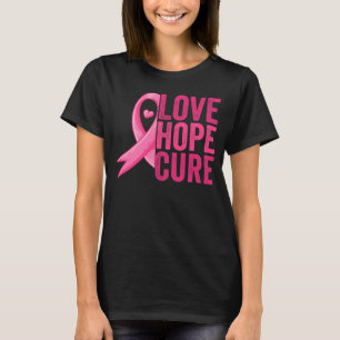 Camiseta Amor Esperanza Cure El Mes De Concienciación Sobre