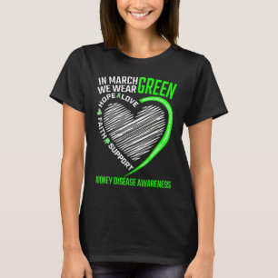 Camiseta Amor Esperanza Fe Marzo Usamos Verde Enfermedad Re