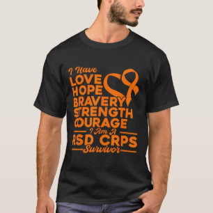Camiseta Amor Esperanza Fuerza Valor Rsd Crps Conciencia