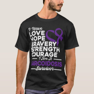 Camiseta Amor Esperanza Validez Sarcoidosis Conciencia
