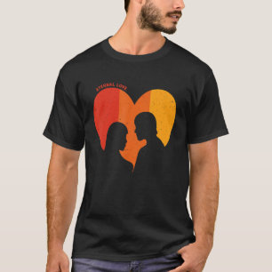 Camiseta Amor Eterno Coincidencia Parejas Vintage Retro