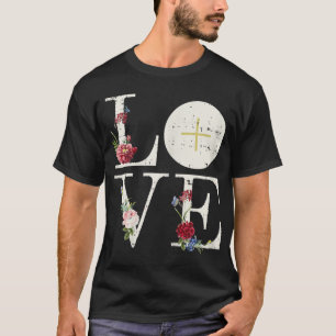 Camiseta Amor Eucaristía Primera Santa Comunión Cristiana C