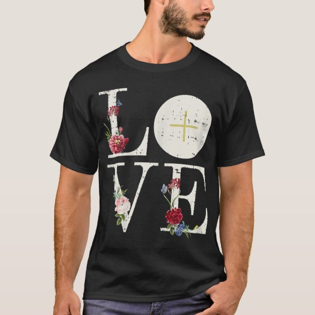 Camiseta Amor Eucaristía Primera Santa Comunión Cristiana C (Anverso)