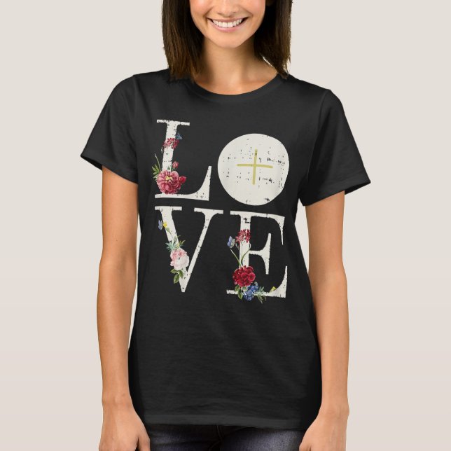 Camiseta Amor Eucaristía Primera Santa Comunión Cristiana C (Anverso)