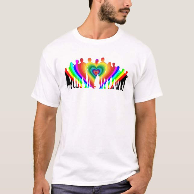 Camiseta Amor familiar colorido (Anverso)