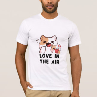 Camiseta Amor Felino Flotante