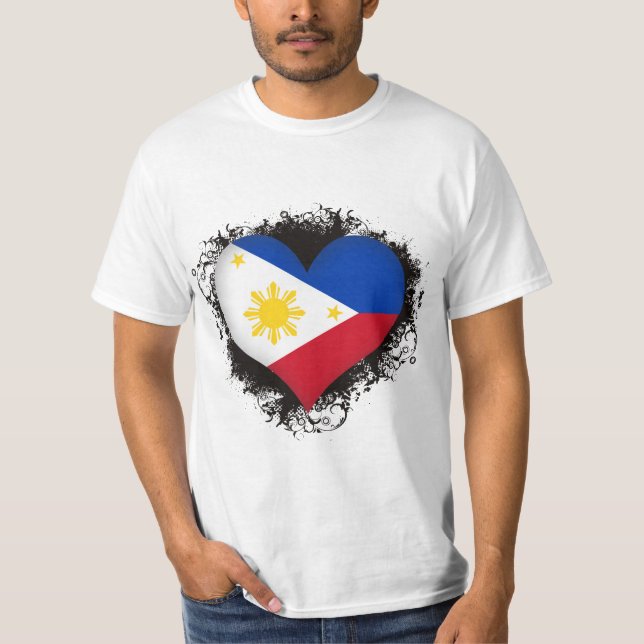 Camiseta Amor Filipinas del vintage I (Anverso)