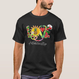 Camiseta Amor Flebotomist Watermelon Pineapple Summer Vibe