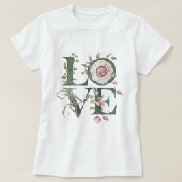 Camiseta Amor floral