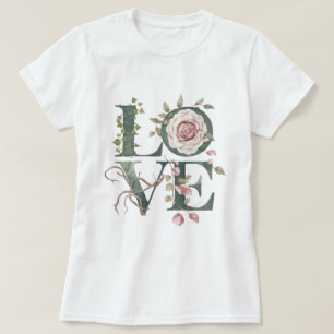 Camiseta Amor floral