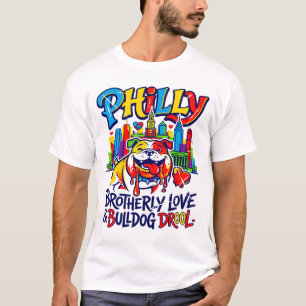 Camiseta Amor Fraternal de Filadelfia y Baba de Bulldog