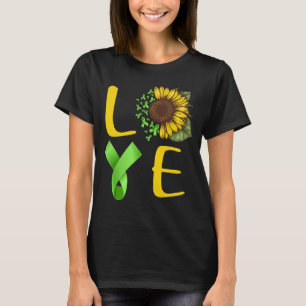 Camiseta amor gastroparesia ribbon girasol