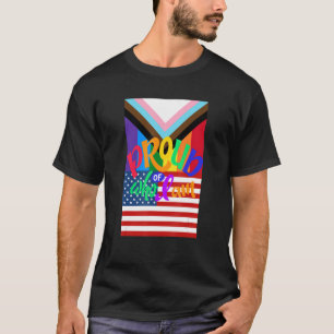 Camiseta Amor Gay USA Orgulloso LGBTQ+ Estética Bonita