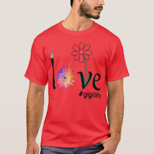 Camiseta Amor gigilife Watercolor Flor Ave Abuela Mola