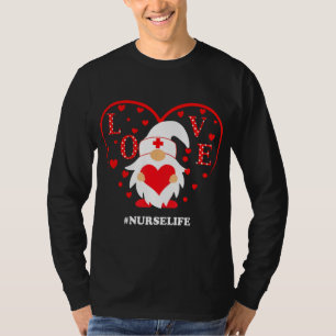 Camiseta Amor Gnomes Enfermería Corazón Enfermería Vida Val