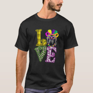Camiseta Amor gracioso Mardi Gras Perro de Terranova Papá P