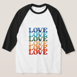 Camiseta Amor Gradual | Mes del Orgullo Lluvia de Colores L