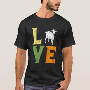 Camiseta Amor Granja de cabra Granja de animales Granja de 