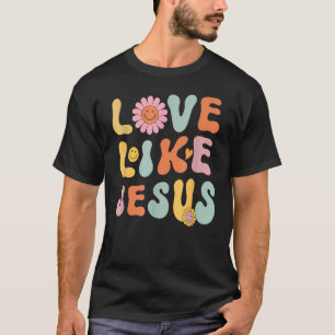Camiseta Amor Groovy Como Jesús Dios Religioso Guerrero Cri
