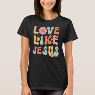 Camiseta Amor Groovy Como Jesús Dios Religioso Guerrero Cri