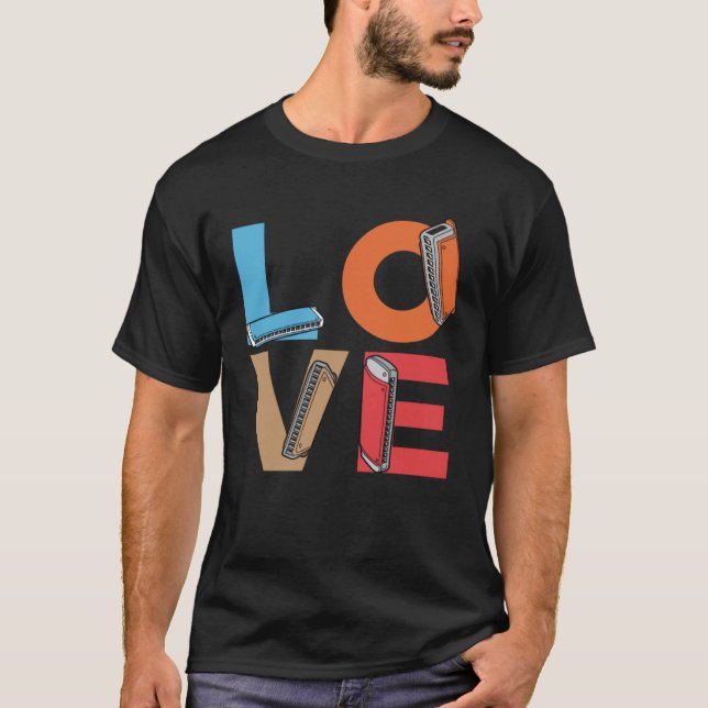 Camiseta Amor Harmonicas Jugador Harmonica Harm (Anverso)