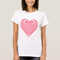Amor Hipnótico – Corazón Contorneado Rojo Minimali