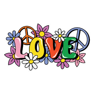 Camiseta Amor hippy
